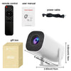 New Portable Projector With WiFi 6 And Wireless 5.0, Native 720P Support 4K Smart Projector, Adjustable Screen, 180° Rotation, high quality visibility.