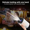 New Portable Projector With WiFi 6 And Wireless 5.0, Native 720P Support 4K Smart Projector, Adjustable Screen, 180° Rotation, high quality visibility.